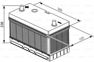 Starterbatterie - BOSCH 0 092 L40 350 SLI