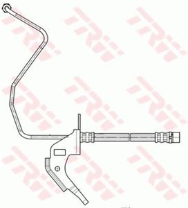 Elastyczny przewód  hamulcowy - TRW PHD563