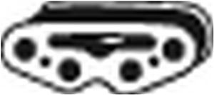Pryžový pásek, výfukový systém - BOSAL 255-092