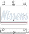 Heat Exchanger, interior heating - NISSENS 70522