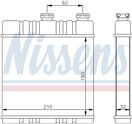  Heat Exchanger, interior heating - NISSENS 72660 ** FIRST FIT **