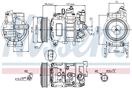 Kompressori, ilmastointilaite - NISSENS 89415