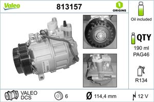Kompresor, klimatizace - VALEO 813157