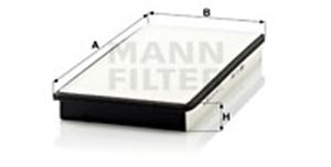 Filtr, vzduch v interiéru - MANN-FILTER CU 3360