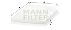 Filtr, vzduch v interiéru - MANN-FILTER CU 3455