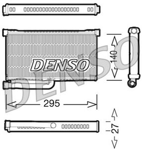 Heat Exchanger, interior heating - DENSO DRR02004