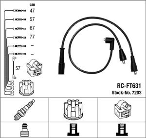 Sada kabelů pro zapalování - NGK 7203