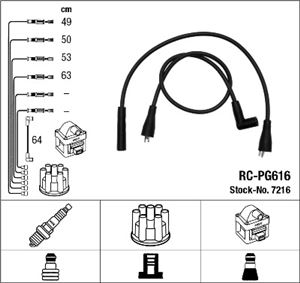 Sada kabelů pro zapalování - NGK 7216